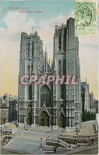 Cartes postales Bruxelles Eglise Sainte Gudule