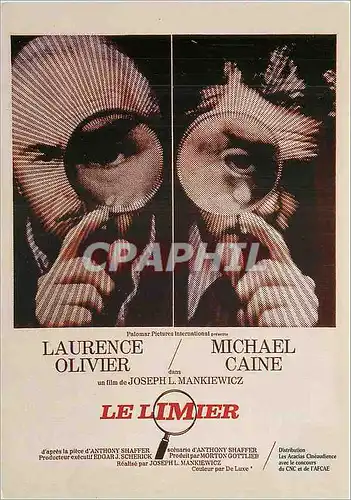 Cartes postales moderne Le dernier film et le chef d'Oeuvre de Joseph L Mankiewicz Laurence Olivier Michael Caine Le Lim