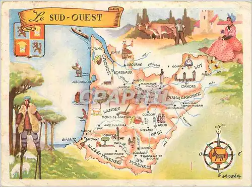 Cartes postales moderne Le Sud Ouest