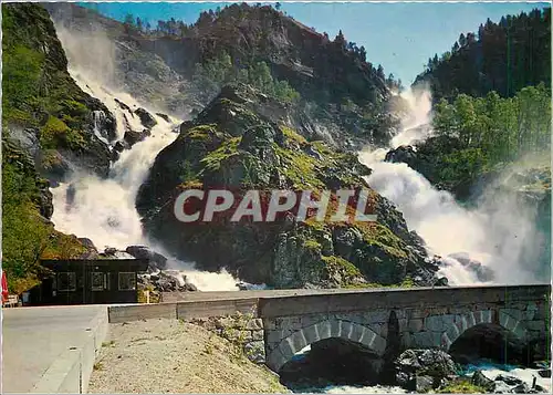 Cartes postales moderne Norge Latefoss Odda Hardanger