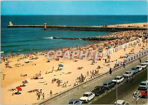 Cartes postales moderne Capbreton La Grande Plage avec l'estacade et la nouvelle jetee