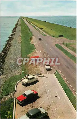 Cartes postales moderne Afsluitdijk Holland Friesland La digue