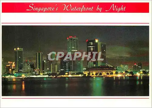 Cartes postales moderne Singapore's Waterfront by Night