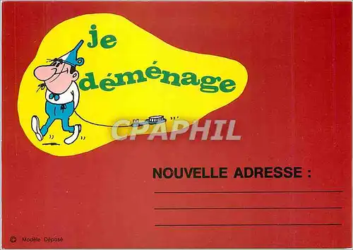 Cartes postales moderne Je demenage