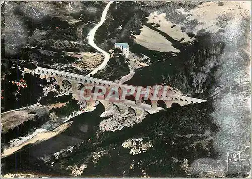 Cartes postales moderne Le Pont du Gard Vue aerienne