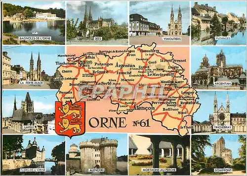 Cartes postales moderne Orne Bagnoles de l'Orne Sees Vimoutiers Putanges