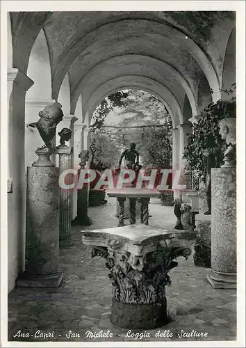 Cartes postales moderne Ana Capri San Michele Loggia delle Sculpture