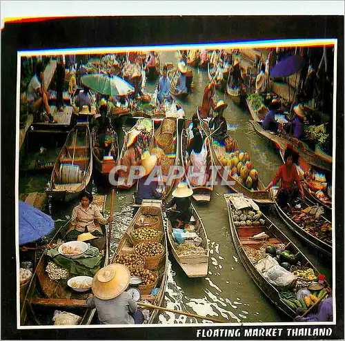 Cartes postales moderne Floating Market Thailand