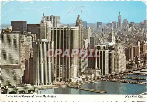 Cartes postales moderne Staten Island and Lower Manhattan New Yok City