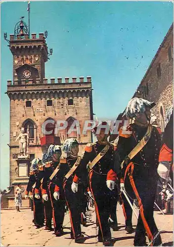 Cartes postales moderne Croisiere Mediterraneenne San Marino Garde d'Honneur Palais du Gouvernement