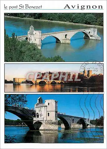 Cartes postales moderne Avignon Le Pont St Benezet