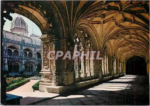 Cartes postales moderne Lisboa Le Cloitre du Monastere de Jeronimo