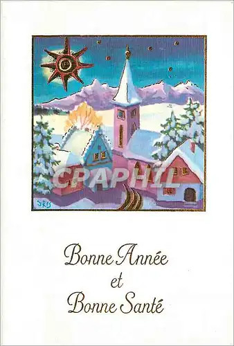 Cartes postales moderne Bonne Annee et Bonne Sante