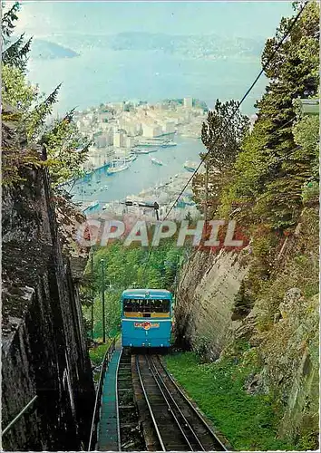 Cartes postales moderne Bergen Norway Floibarien Funiculaire