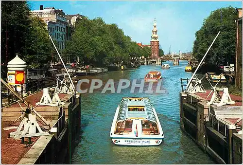 Cartes postales moderne Amsterdam Holland les ecluses a sas dites St Anthoniesluizen