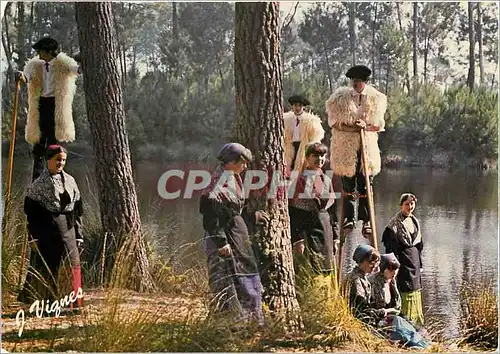 Cartes postales moderne Visages des Landes Lous Tourtem amics Gaujaco