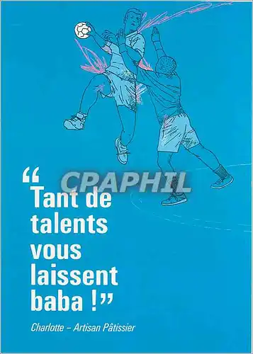 Cartes postales moderne Tant de talents vous laissent baba Hand Ball Hand-Ball