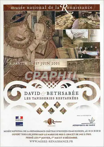 Cartes postales moderne David Bethsabee Les tapisseries Restaurees Ecouen