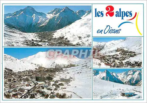 Cartes postales moderne Les 2 Alpes en Oisans