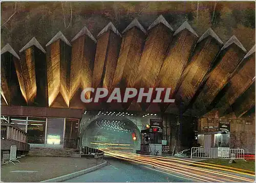 Cartes postales moderne Au pays du Mont Blanc Tunnel routier sous le Mont Blanc France Italie