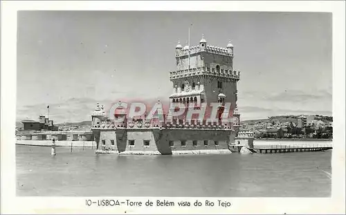 Cartes postales moderne Lisboa Torre de Belem vista do Rio Tejo