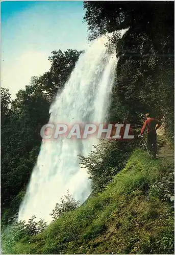 Cartes postales moderne Norway Steindalsfoss waterfall Norheimsund Hardangerfjord