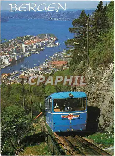 Cartes postales moderne Bergen Norway View from the Flayen