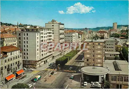 Cartes postales moderne La Chaux de Fonds Avenue Leopold Robert Esso Exxon