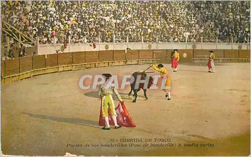 Cartes postales Corrida de Toros Puesta de las banderillas