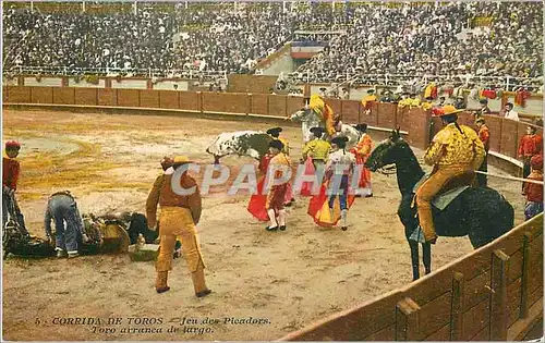 Cartes postales Corrida de Toros Jeu des Picadors Toro arranca de largo