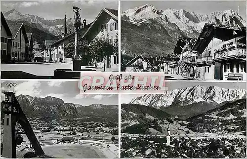 Cartes postales moderne Gruss aus Garmiscin Partenkirchen