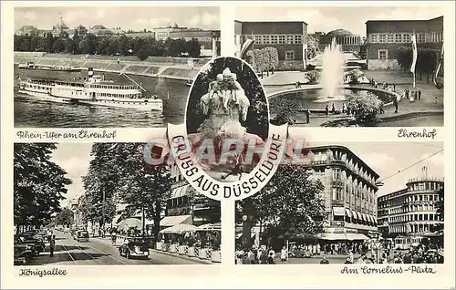 Cartes postales moderne Gruss aus Dusseldorf Bateau