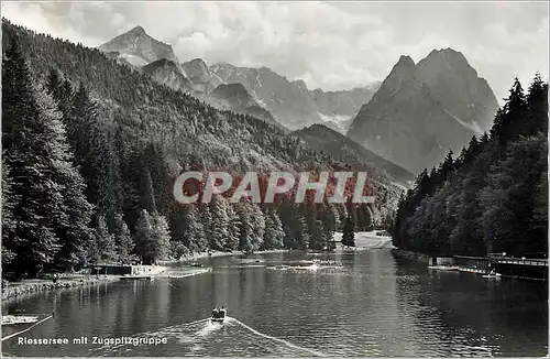 Cartes postales moderne Riessersee mit Zugspitzgruppe