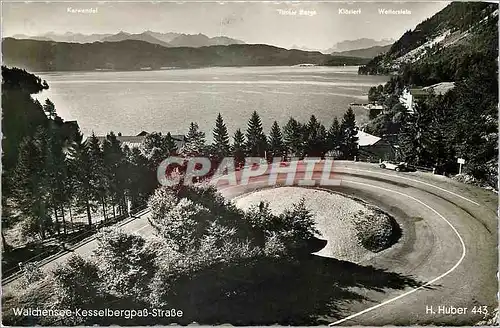 Cartes postales moderne Walchensee Kesselbergpass Strasse