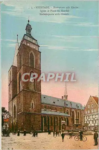 Cartes postales Neustadt Eglise et Place du Marche