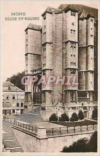 Cartes postales Mons Eglise Ste Waudru