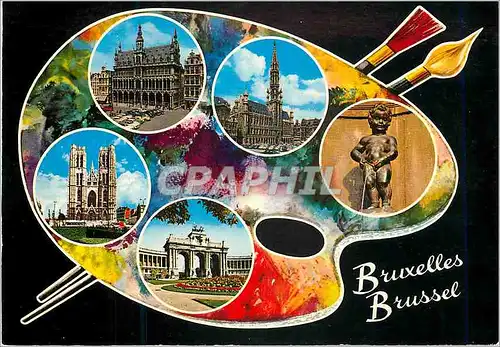 Cartes postales moderne Bruxelles bonjour