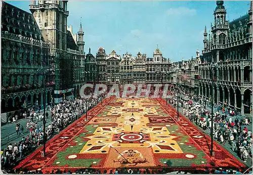 Cartes postales moderne Bruxelles grand place tapis de fleurs