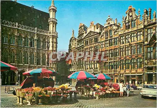 Cartes postales moderne Bruxelles grand place la brouette le sac la louvre