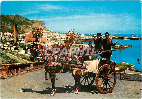 Cartes postales moderne Sicilia Charette Caracteristique