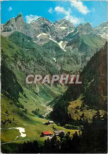 Cartes postales moderne Einodsbach mit trettachspitze 2595 m madelegabel 2646 m hochfrotispitze und berge der guten hoff