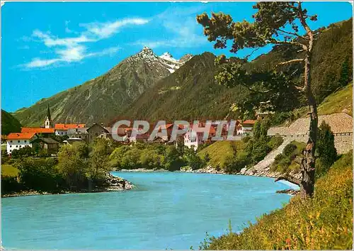 Cartes postales moderne Tirol pfunds (971 m) mit piz mondin