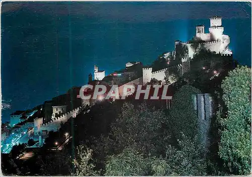 Cartes postales moderne San Marino Nocturne de la Ville