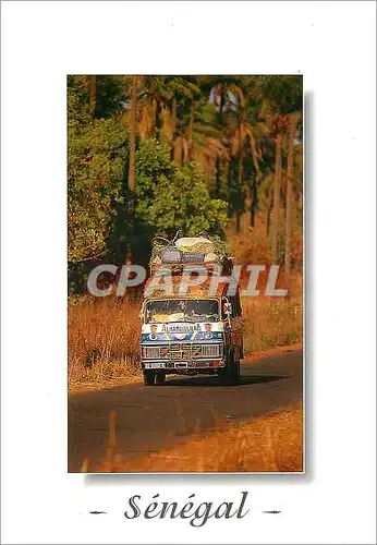 Cartes postales moderne Senegal Traversee du Senegal en car brousse