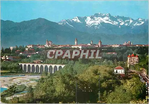 Cartes postales moderne Cuneo panorama les alpes