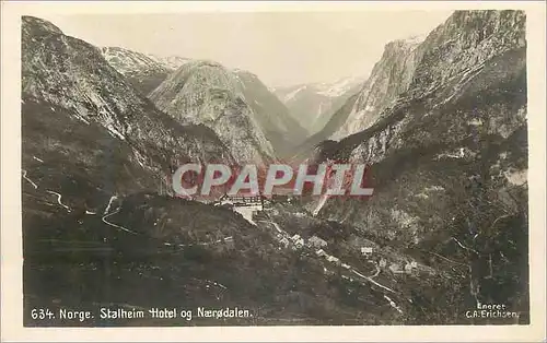 Cartes postales Norge. Stalheim Hotel og narodalen