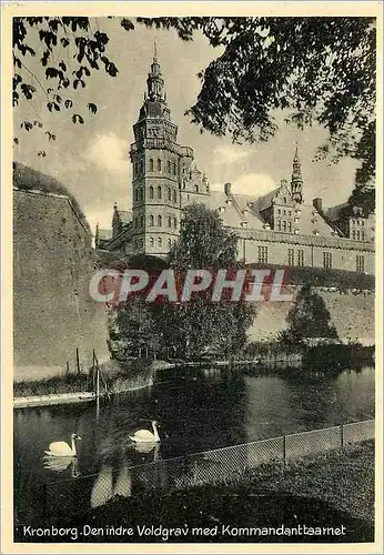 Cartes postales moderne Kronborg Den Indre Voldgrav med Kommandanttaamet