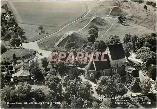 Cartes postales moderne Upsala Hogar och Gila Upsala kyrka Flygfoto