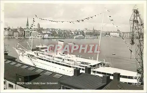 Cartes postales moderne Stockholm Bateau