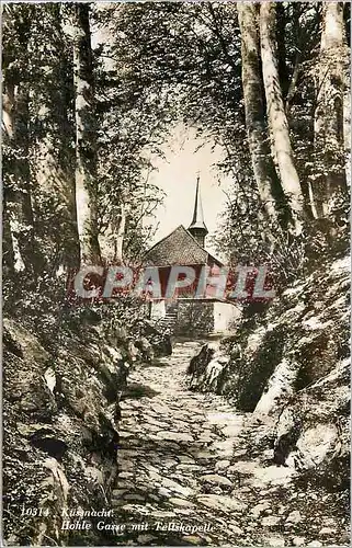 Cartes postales Kusnacht Hohle Gasse mit Teliskapelle